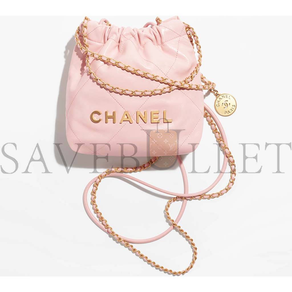 Ch*el 22 mini handbag as3980 b08037 nn267 (20*19*6cm)